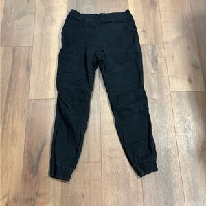 Rewash Women’s Black Cotton Jogger Pants (Size: M)